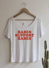 Load image into Gallery viewer, Babes Support Babes - Red Ink Tee