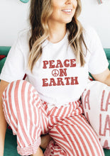 Load image into Gallery viewer, Peace on Earth, Retro - Boyfriend Tee