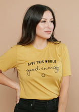 Load image into Gallery viewer, Give This World Good Energy - Boyfriend Tee