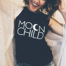 Load image into Gallery viewer, MOON CHILD Tees, Moon Child, Moonchildren, Moon Tee, Moon Child Tee, Moon Child Tshirt, Moon Shirt, Cancerian Tee, Moon Tshirts, Astrology T