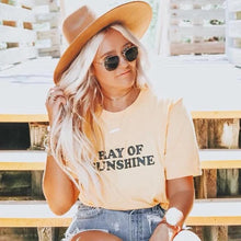 Load image into Gallery viewer, RAY OF SUNSHINE, Yellow Gold Tee, Sunshine Vibes, Ray Of Sunshine Tee, Ray Of Sunshine Tshirt, Ray of Sunshine, Good Vibes Tshirt