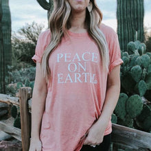 Load image into Gallery viewer, Peace on Earth - Boyfriend Tee