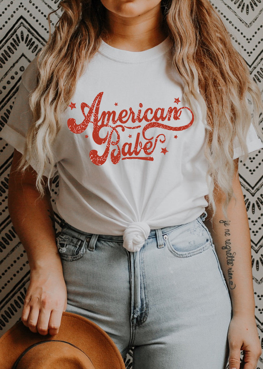 American Babe - USA Boyfriend Tee – Mama Bird & Co.