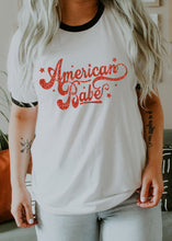 Load image into Gallery viewer, American Babe - Retro Fitted Ringer