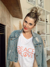 Load image into Gallery viewer, Peace &amp; Love - Off the Shoulder