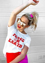 Load image into Gallery viewer, Peace on Earth, Retro - Boyfriend Tee