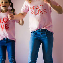 Load image into Gallery viewer, Peace &amp; Love - Kid&#39;s + Toddler Tees