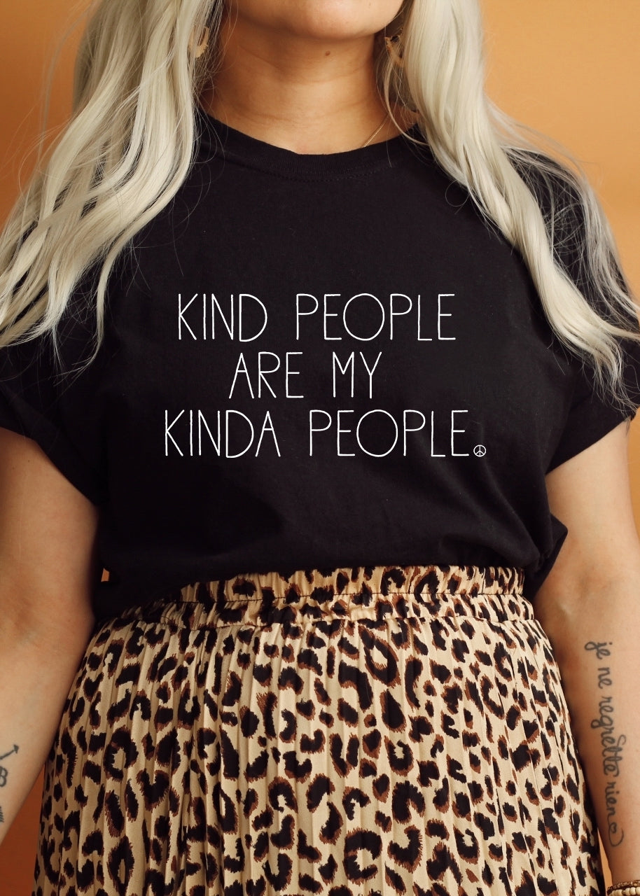Kind People Are My Kinda People - Boyfriend Tee