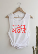 Load image into Gallery viewer, Peace &amp; Love - Muscle Tank