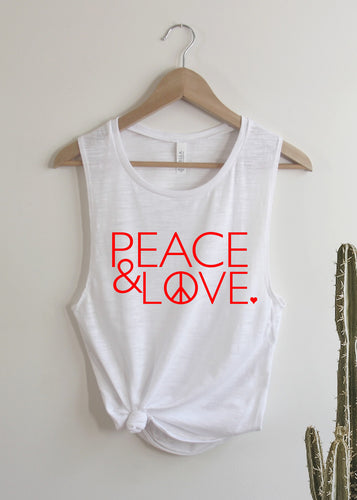 Peace & Love - Muscle Tank