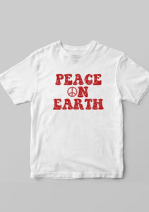 Peace on Earth, Retro - Kid's + Toddler Tees