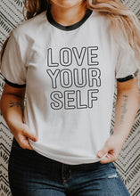 Load image into Gallery viewer, Love Yourself - Retro Fitted Ringer