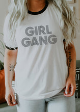 Load image into Gallery viewer, Girl Gang, Retro Font - Retro Fitted Ringer