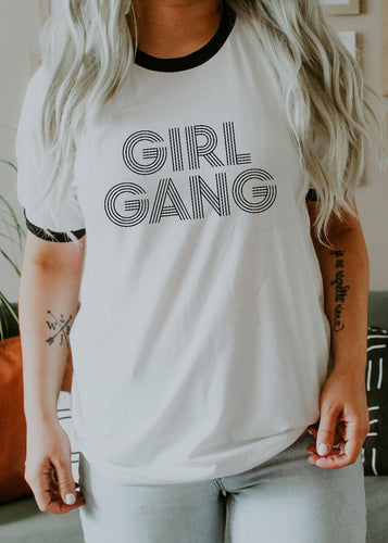 Girl Gang, Retro Font - Retro Fitted Ringer