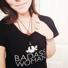 Load image into Gallery viewer, BADASS WOMAN, Rose, Badass Woman Tshirt, Badass Women Tshirt, Badass Woman Shirt, Badass Woman