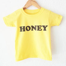 Load image into Gallery viewer, HONEY, Baby Tee, Toddler Tee, Honey Tees, Kid&#39;s Tees, Be Kind Tee, Kindness Tshirts, Be Kind Tshirt, Honey Tshirt, Honey Shirt