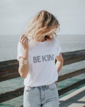 Load image into Gallery viewer, BE KIND Tee, Be Kind tshirt, Be Kind Tshirts, Be Kind Tops, Retro Be Kind, Be Kind Tees, Kindness Tops