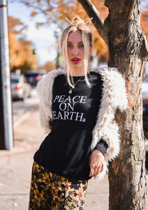 PEACE ON EARTH, Peace Sweatshirt, Super Soft Sweatshirt