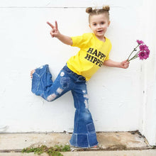 Load image into Gallery viewer, HAPPY HIPPIE Kid&#39;s Tee, Hippie Kid&#39;s Tshirt, Hippie Kids, Hippie Baby