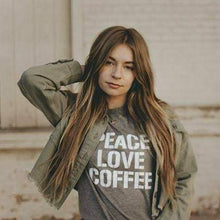 Load image into Gallery viewer, Peace Love Coffee - Muscle Tank