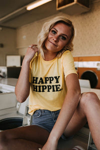HAPPY HIPPIE Tees, Hippie Tee, Hippie Tshirts, Hippie Tops, Hippie Mom Tees, Hippie Shirts, Boho Clothing