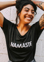 Load image into Gallery viewer, NAMASTE Tshirts, Namaste Tank, Namaste, Namaste Yoga, Namaste Yogi Gift, Yoga Tank, Yoga Namaste, Namaste Tank, Yoga Top