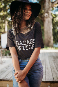 BADASS WITCH Tshirt, Badass Witch, Halloween Tshirts, Witch Tees, Witchy Shirts, Witch Shirts, Witch Tees