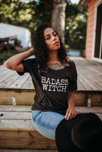 Load image into Gallery viewer, BADASS WITCH Tshirt, Badass Witch, Halloween Tshirts, Witch Tees, Witchy Shirts, Witch Shirts, Witch Tees