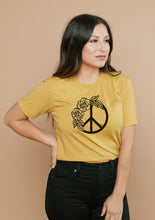Load image into Gallery viewer, Peace Floral - Boyfriend Tee